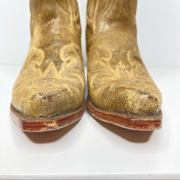 DAN POST Cowboy Boots Size 9 Tan Style 2231 - Picture 7 of 16
